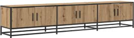 vidaXL TV-meubel eiken ambachtelijk 210 x 35 x 41 cm bewerkt hout