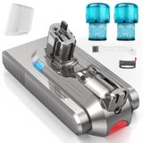 Batterie de remplacement 3900 mAh, 25,2 V pour V11 SV15, avec 2 filtres