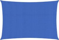 HDPE Voile d'ombrage 160 g/m² rectangulaire 3,5x5 m bleu