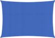HDPE Voile d'ombrage 160 g/m² rectangulaire 3,5x5 m bleu