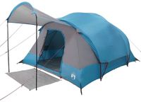 vidaXL Tunneltent voor gezin 8-persoons waterdicht blauw