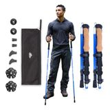 Cascade Mountain Tech lichtgewicht aluminium trekkingstokken van vliegtuigkwaliteit met verlengde grip plus tipkit