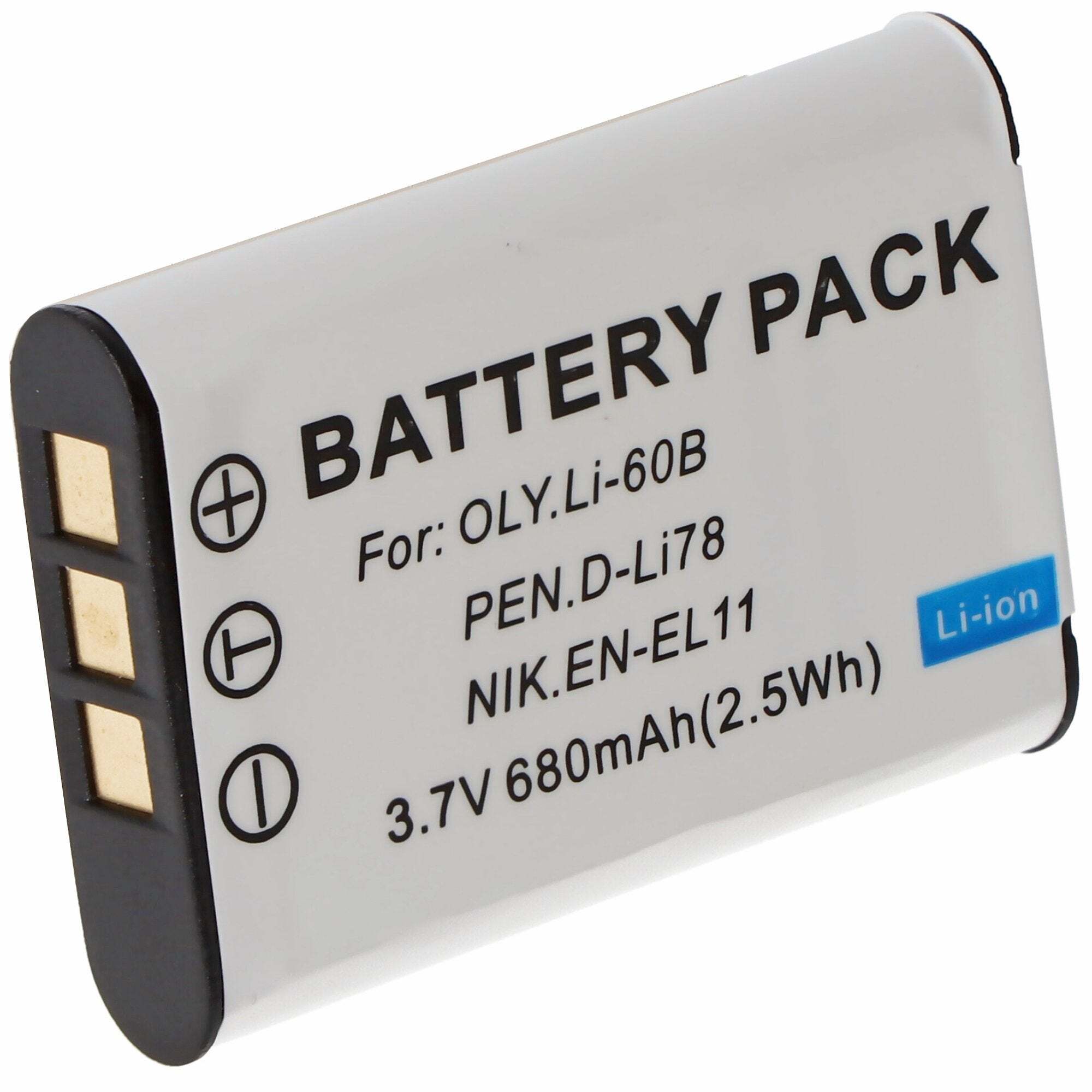 ACCUCELL AccuCell-batterij geschikt voor Olympus LI-60B