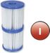 BestWay 6 x Cartouches filtrantes Taille 1