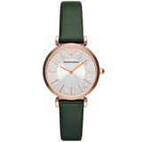 Emporio Armani Gianni T-Bar AR11517 Montre Femme - Vert - 32 mm