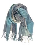 Kumixi Foulard 'Fransen' turquoise / couleurs mélangées