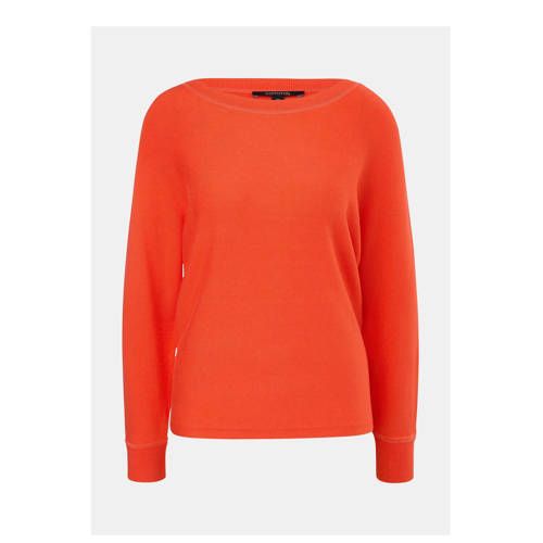 comma fijngebreide trui oranje