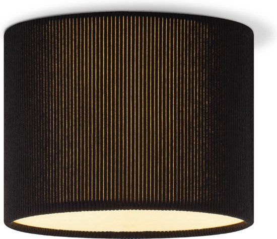 Home Sweet Home Corduroy Plafondlamp Cilinder Zwart ø22 x 17 cm