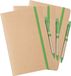 Merkloos Notitieboekje/opschrijfboekje A5 - Set van 5x stuks - Nature Line - 15 x 21 cm - 60 blanco paginas - groen elastiek