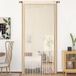 HSYLYM Rideau de porte Rideaux de fenêtre Décorations de porte Décorations de séparation de pièce pour portes de chambre, armoire murale, fête et meubles, design monobloc, 90 x 245 cm, beige