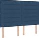 vidaXL Boxspringbed met matras en hoofdeinde, Blauw, 140 x 200 cm, Stof