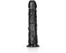 Shots RealRock Gebogen Realistische Dildo met Zuignap - 23 cm black