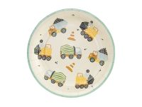 PartyDeco TPP80 assiette jetable Assiette, Rond, Papier, Multicolore, 18 cm, 6 pièces