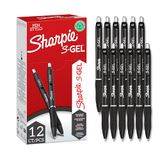 Sharpie S-Gel Gelpennen Medium punt (0,7 mm) Zwarte inkt 12 stuks