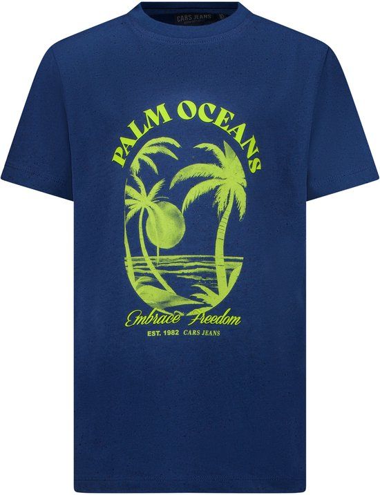 Cars Jeans T-shirt Yto jr. Jongens Navy Katoen/Polyester Maat 128