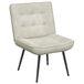 VidaXL Relaxfauteuil 64x74x84 cm fluweel crèmekleurig