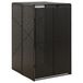 Abri conteneur simple 70x80x117 cm poly rotin noir