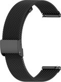 Intercella Milanees bandje - zwart - geschikt voor Samsung Galaxy Watch 4/Watch 4 Classic/Watch 3 41 mm/Active/Active 2/Watch 42 mm