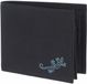 oxmox New Cryptan RFID Protect Querscheinbörse Lizard 2.0 Print Cyan Black zwart