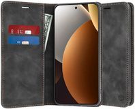 Techsuit Confy Book Wallet Case Zwart voor Xiaomi Redmi Note 15 Pro Plus / Xiaomi Poco M8 Pro