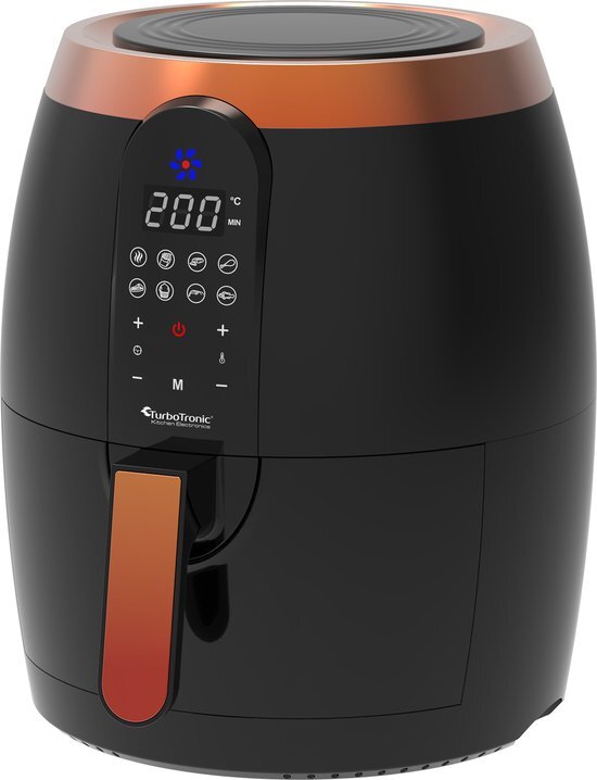 TurboTronic AF10D Digitale Airfryer - Heteluchtfriteuse - 3.5L - Zwart