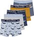 Vertbaudet Lot de 5 boxers extensibles pour garçon baleines