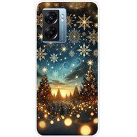 1001 coques Oppo Bedrukt siliconen hoesje compatibel met Oppo A77 5G, Oppo A57 4G, Oppo A57 5G magie de noel