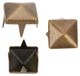 400 jeux de clous carrés avec rivets, 4 mm, bronze