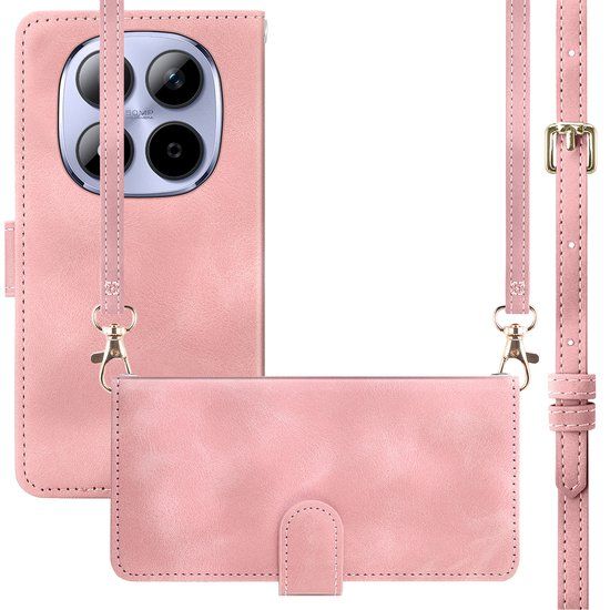 imoshion Bookcase met koord voor de Xiaomi Redmi Note 15 Pro (5G) - Roze