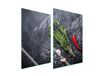 Plaque de protection en verre pour cuisine, 2x35x52 cm, couleur ardoise