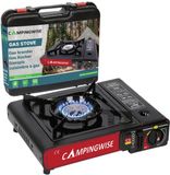 Campingwise Camping Kooktoestel Draagbaar Gasfornuis – 1-Pits Campinggasfornuis met Draagkoffer