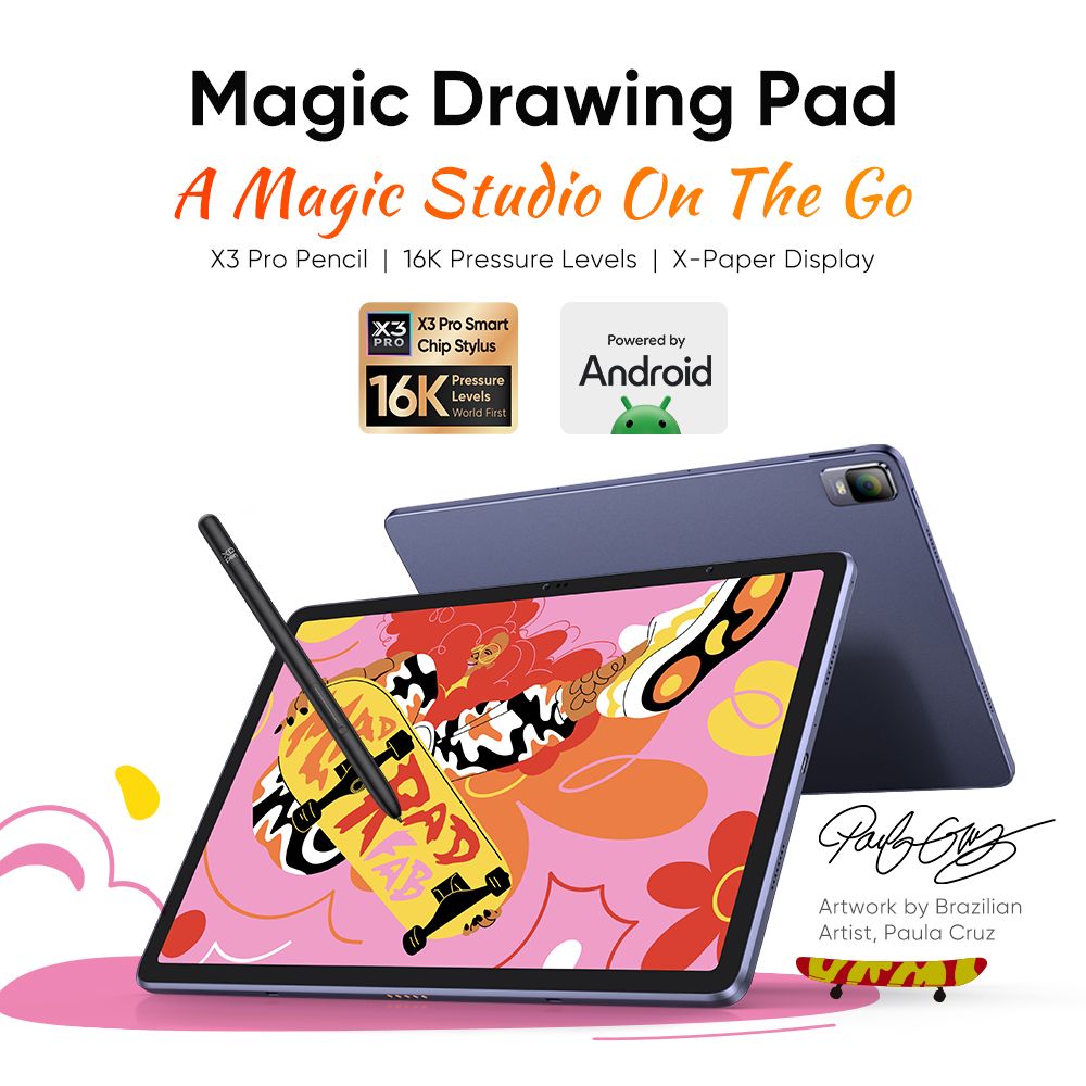 XPPen Magic Drawing Pad 12.2 inch tablet - Android - 8GB/256GB - X3 Pro Pen