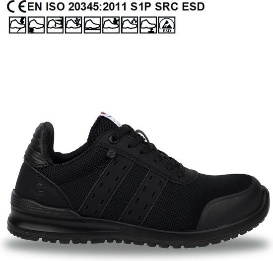 Quick Schoen Sprint Dark QS0561 S1P - Zwart - 39