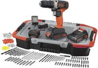 BLACK+DECKER BCD001BAST-QW Accu Schroef/-boormachine - 2 Accu's - Borenset - 2 Jaar Garantie
