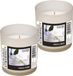 Conpax Candles bougie parfumée - 2x - fresh linnen geur - 8 heures de combustion - en verre - bougie parfumée