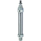 Ronde RIEGLER Ronde cilinder »MI« ISO 6432, dubbele werking. magneet, zuiger Ø 20, hub 350, aansluiting G 1/8, werkdr. 1-10 bar, temp. -20 °C tot 70 °C