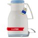 Helios Wash S+ kunststof thermoskan, wit, 1 liter