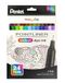 Pentel Pointliner colour S40 Fineliner - dye inkt, 0,4 mm (6 x 24 stuks set - op kleur gesorteerd)