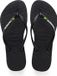 Havaianas Slim Brasil Logo Zwart - Maat 39/40