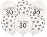 PartyDeco Ballonnen 30 jaar - 30 cm - Pastel Off-white