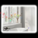 Homcom Badkamerspiegel Gehard Glas 90x3.5x70cm Zilver