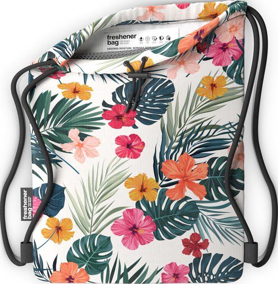 SmellWell Sporttas XL - Hawaii Floral - 20L - Waterafstotend - Rugzak