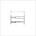 MOTTEZ LBXB944V telescoopstang, 2 sporten, 55 tot 103 cm, zwart