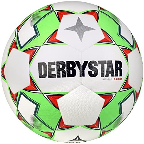 Derbystar Unisex Jeugd Brillant DB S-Light V23 Voetbal, wit groen, 5