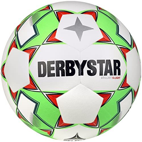 Derbystar Unisex Jeugd Brillant DB S-Light V23 Voetbal - wit groen - 5