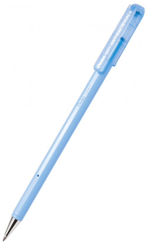 Pentel BK77AB-AE - Ballpoint Pen - Black Ink - Retractable - 0.7mm - 12 Pack - Light Blue