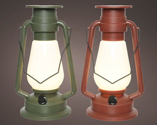 Stormlamp Solar Lantaarn Kunststof Groen - mix
