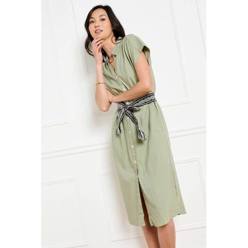 LOLALIZA blousejurk groen