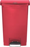 Rubbermaid Slim Jim Front Step Pedaalemmer - 50ltr - Rood - GL026