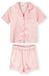 Minoti meisjes pyjama set satijn gestreept - lichtroze